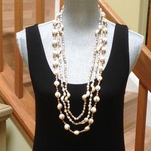 Vintage  natural shell 3 in one necklace